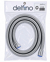 Шланг д/душа DELFINO DF-150B, импорт-импорт, 1,5 м НЕРЖ.